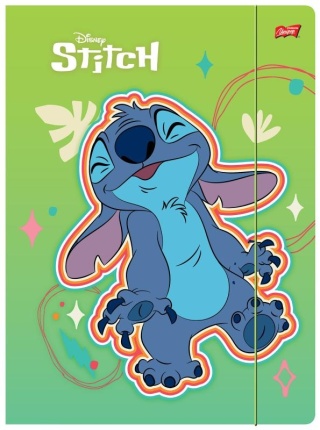 Teczka z gumką A4 na dokumenty szkolna Lilo i Stitch Stich różowa Unipap