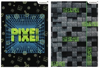 Teczka z gumką A4 na dokumenty szkolnagame pixel dla gracza 2 szt