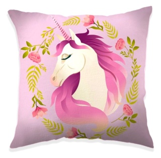 Unicorn Flower jednorożec poduszka dekoracyjna jasiek 40x40cm