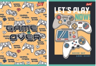 Zeszyt A4 kratka w kratkę 32 k Game pixel Gamer 2 szt