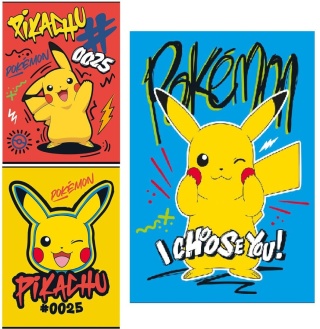 Zeszyt A5 w kratkę 16 k A5/16 k POKEMON 1 szt MIX