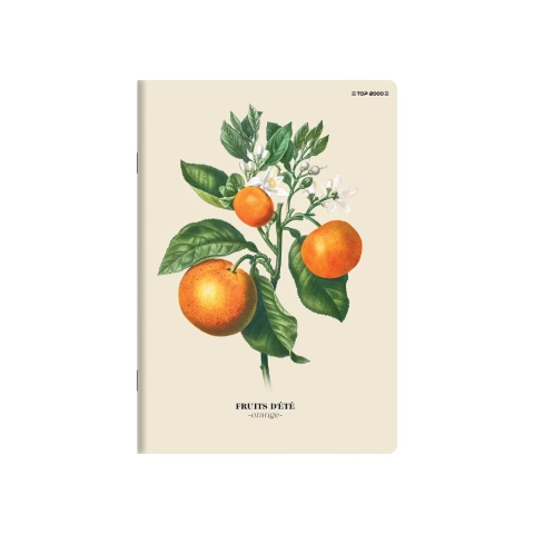 Zeszyt A5 w linię 60 kartek owoce lata orange linia A5/60 k