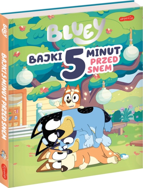 Bajki 5 minut przed snem Bingo i Bluey Blue + poduszka velvet kształtka