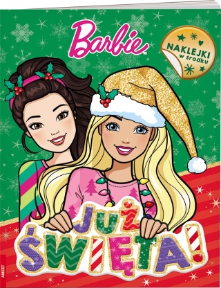 Barbie świąteczne rebusy zadania naklejki Już Święta