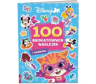 Disnay JR Superkoty Minnie 100 brokatowych naklejek zadania rebusy labirynty
