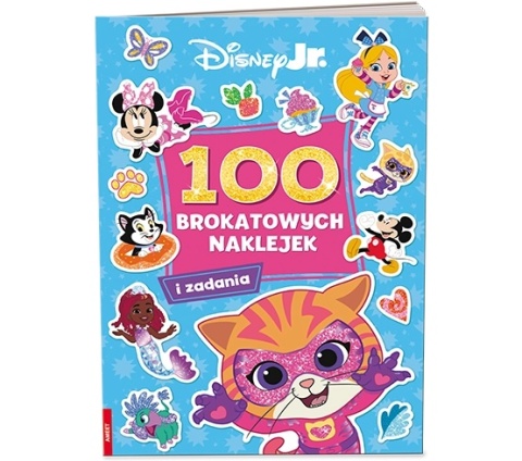Disnay JR Superkoty Minnie 100 brokatowych naklejek zadania rebusy labirynty