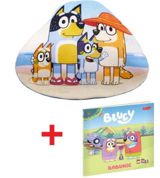 Bingo i Bluey Babunie Moja czytanka opowiadanie dla dzieci+ poduszka velvet