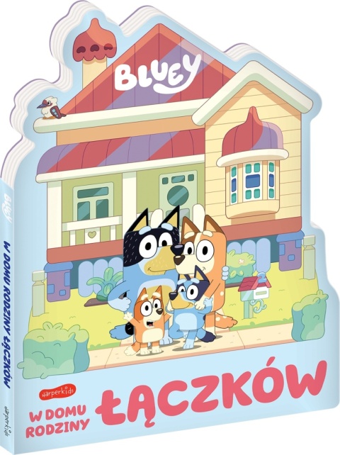 Bingo i Bluey W domu rodziny Łączków książka sztywnokartonowa kształtka