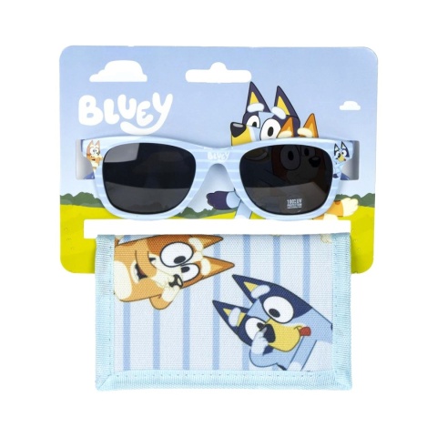 Bingo i Bluey okulary przeciwsłoneczne+ portfel Blue