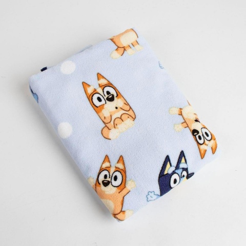 Bingo i Bluey ponczo poncho ręcznik plażowy z kapturem 50x115 cm