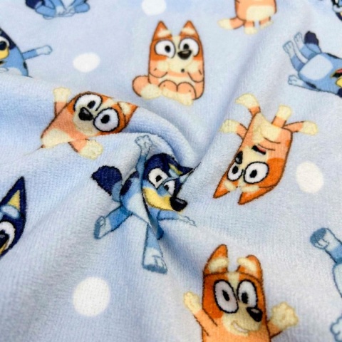 Bingo i Bluey ponczo poncho ręcznik plażowy z kapturem 50x115 cm