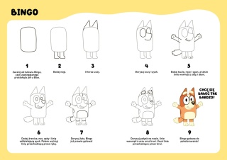Bluey I Bingo pieski Jak narysować