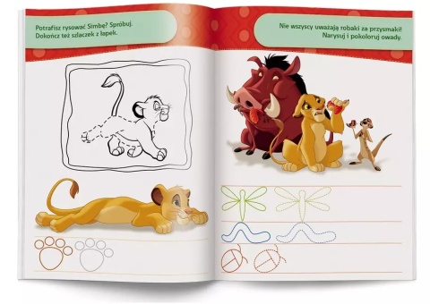 Ćwiczę szlaczki DISNEY Classic Król Lew Bambi Pinokio Dumbo