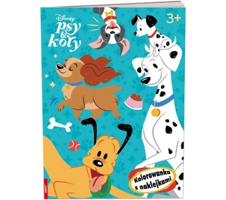 Disney Classic psy i koty kolorowanka z naklejkami