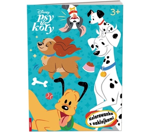 Disney Classic psy i koty kolorowanka z naklejkami