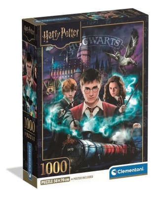 Harry Potter Hogwart 50x70cm Puzzle Clementoni 1000 EL 37047