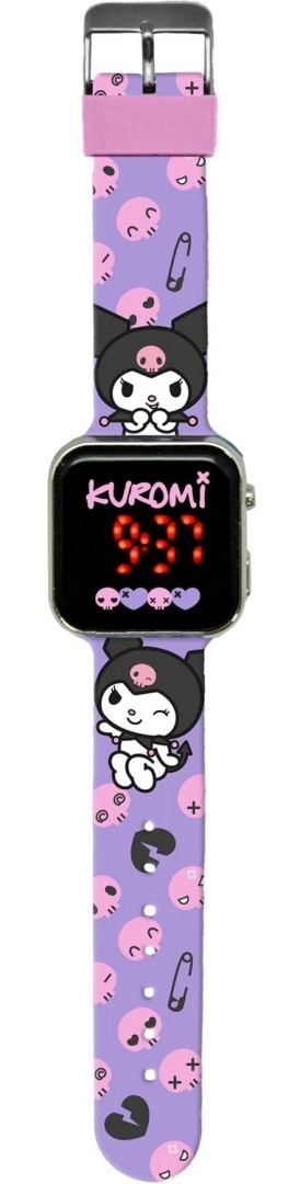 Hello Kitty My melody Kuromi kotek zegarek dziecięcy na rękę cyfrowy LED