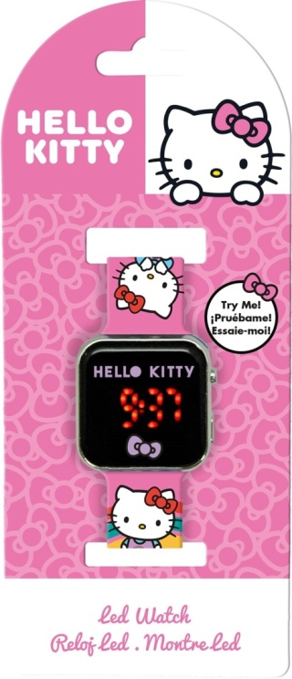 Hello Kitty kotek zegarek dziecięcy na rękę cyfrowy LED