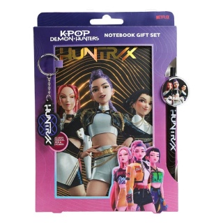 K-POP Demon Hunters Huntrix pamiętnik + długopis brelok zestaw prezentowy