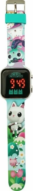 KOCI DOMEK GABI zegarek cyfrowy LED alarm kalendarz
