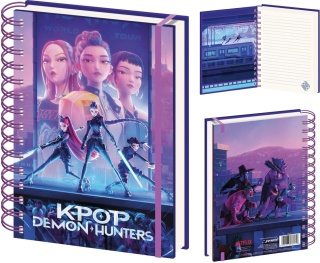 K-POP Demon Hunters Huntrix notes kołozeszyt na spirali linia A5