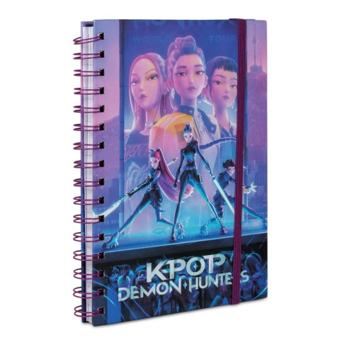 K-POP Demon Hunters Huntrix notes kołozeszyt na spirali linia A5
