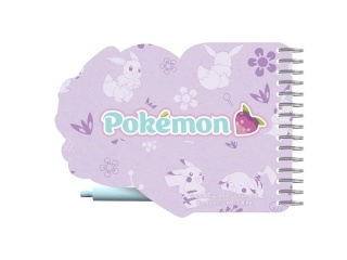 notesik na spirali z długopisem i zawieszką POKEMON Eevee Pikachu