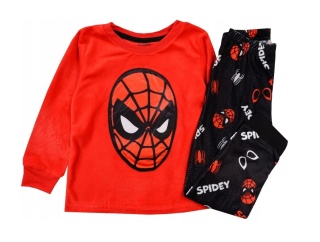 Piżama dziecięca Spiderman piżamka dla chłopca Welurowa długa 134