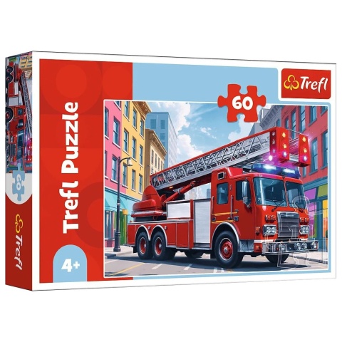 Puzzle 60 el TREFL Wóz strażacki auto specjalne 17405