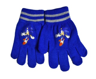 Rękawiczki dzieciece Sonic pięciopalczaste rękawice chłopięce jesień zima