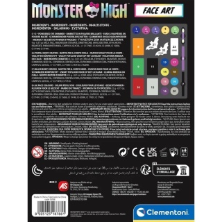 Zestaw do malowania twarzy makijażu z lusterkiem Monster High na Hallowen