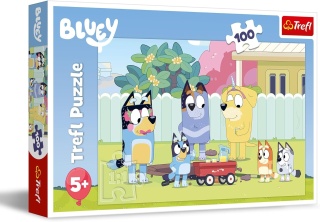BLUEY PIESEK BLU pojazdy Puzzle 100 EL 16471