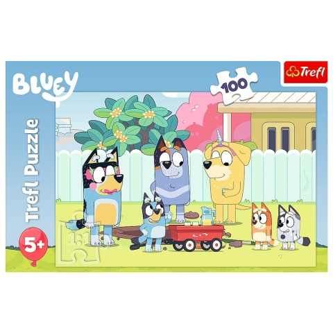 BLUEY PIESEK BLU pojazdy Puzzle 100 EL 16471