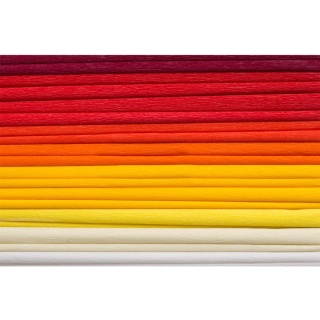 Bibuła marszczona karbowana Happy jesienne mix mini 25x200 cm 8 kol