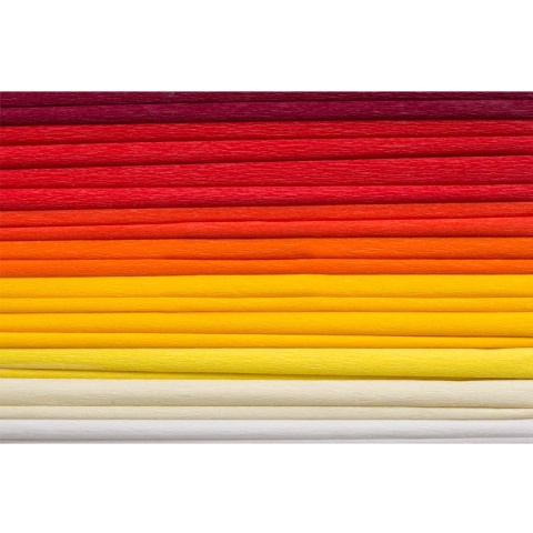 Bibuła marszczona karbowana Happy jesienne mix mini 25x200 cm 8 kol