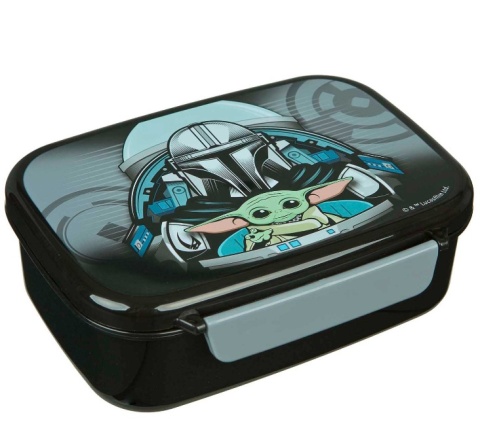 Bidon na wodę 500ml + śniadaniówka z przegródkami Star Wars Mandalorian