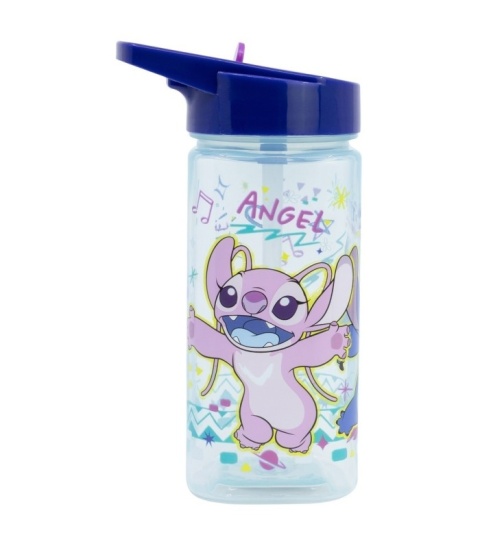 Bidon na wodęz ustnikiem i słomką Lilo i Stitch Angel kwadrat 530ml