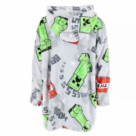 Bluza dziecięca sunddie Minecraft pluszowy koc polarowy ponczo 7-14 lat
