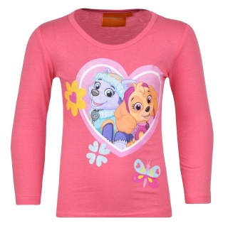 Bluzka t-shirt dziecięcy Psi Patrol długi rękaw dla dziewczynki bawełna 116