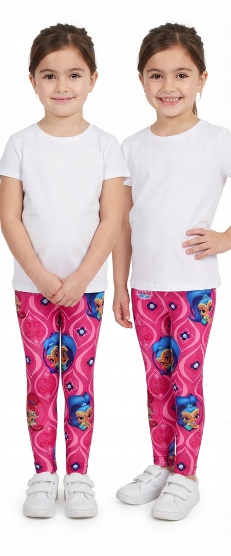 Getry legginsy dziecięce Shimmer i Shine dla dziewczynki długie 104