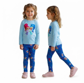 Getry legginsy dziecięce Shimmer i Shine dla dziewczynki długie 122