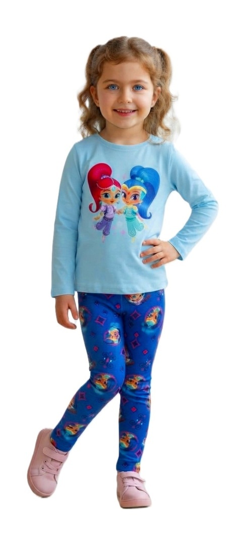 Getry legginsy dziecięce Shimmer i Shine dla dziewczynki długie 128