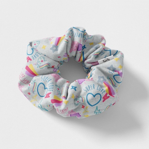 Gumki frotki do włosów scrunchies Świnka Peppa 5 SZT