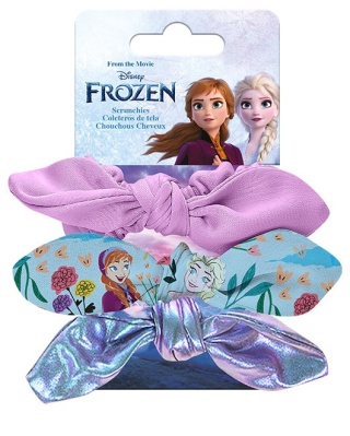 Gumki frotki scrunchies z kokardą Kraina Lodu Frozen