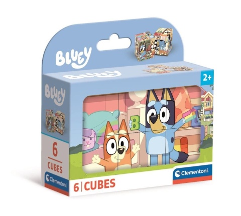 Bluey klocki obrotowe do układania 6 szt Clementoni