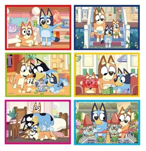 Bluey klocki obrotowe do układania 6 szt Clementoni