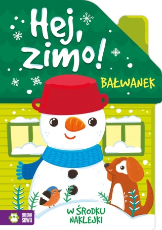 Hej zimo! bałwanek kolorowanka zimowa kształtka