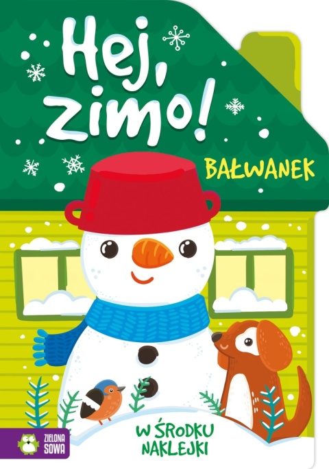 Hej zimo! bałwanek kolorowanka zimowa kształtka