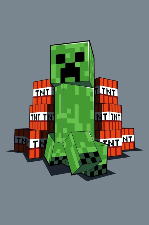 Kocyk koc polarowy 100X140 poszewka na poduszkę 40x40 MINECRAFT