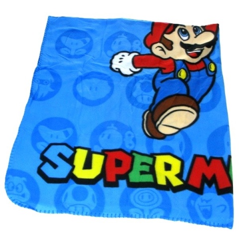 Kocyk koc polarowy pled narzuta Super Mario 100x140